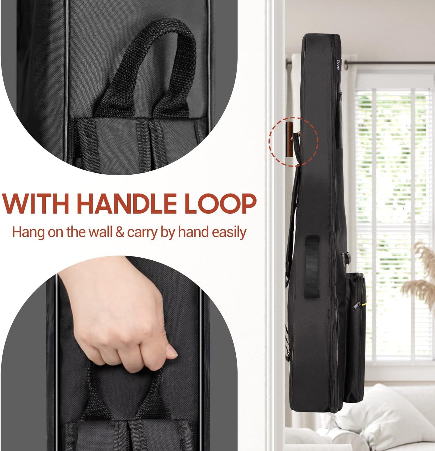 41-Inch Acoustic Guitar Bag – Padded, Water-Resistant Soft Case