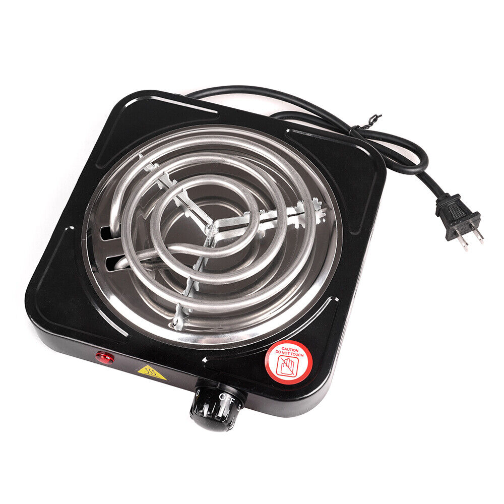 Portable Electric Single Burner Stove – 1000W Hot Plate for Quick, Compact Cooking