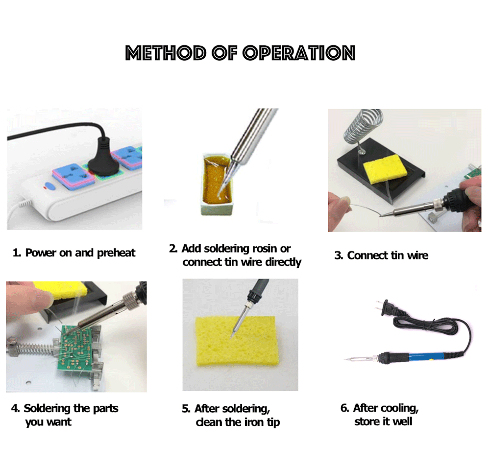 Adjustable Temperature Electric Soldering Iron Gun with 60W Power and Solder Wire Kit for Welding Projects