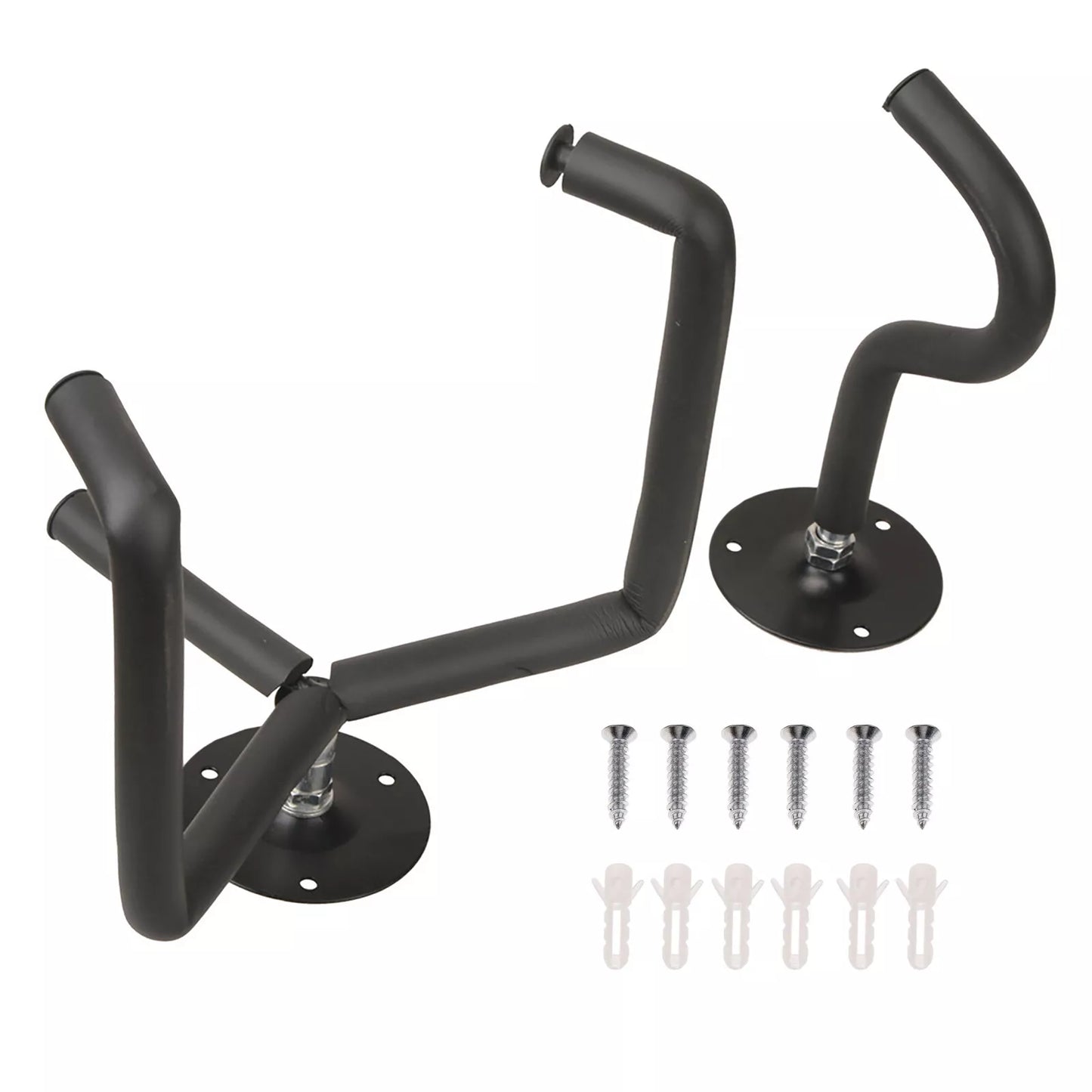 Horizontal Guitar Wall Mount Hanger – 2-Pack Display Holder for Electric, Acoustic, or Bass Guitars