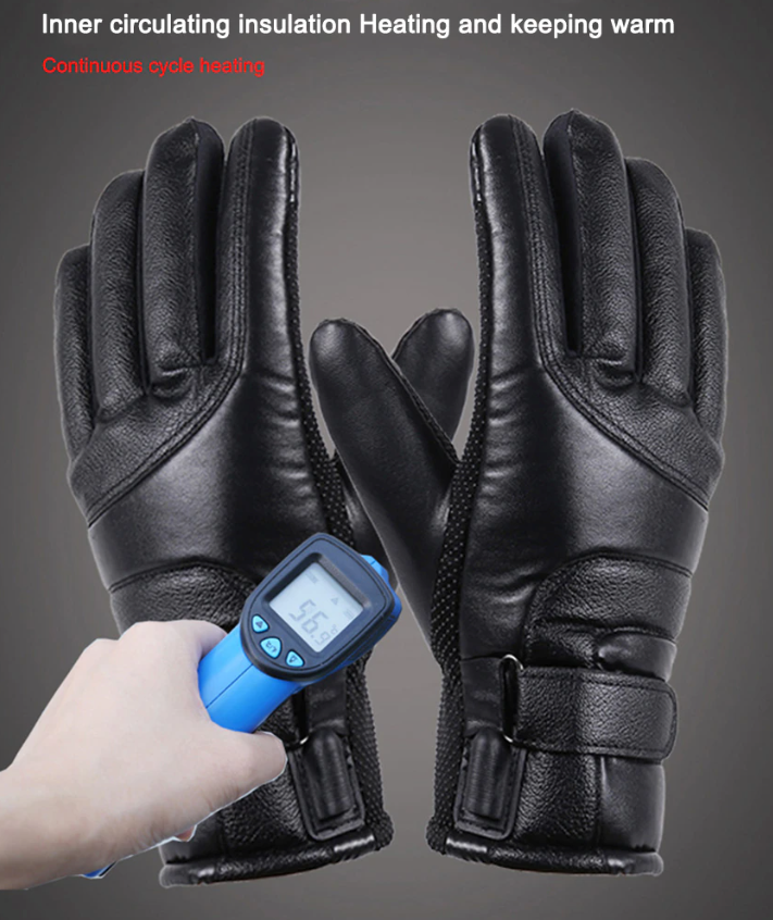 Electric Heated Gloves with Thermal Warming: Windproof for Skiing and Snow Activities (USB-Powered)