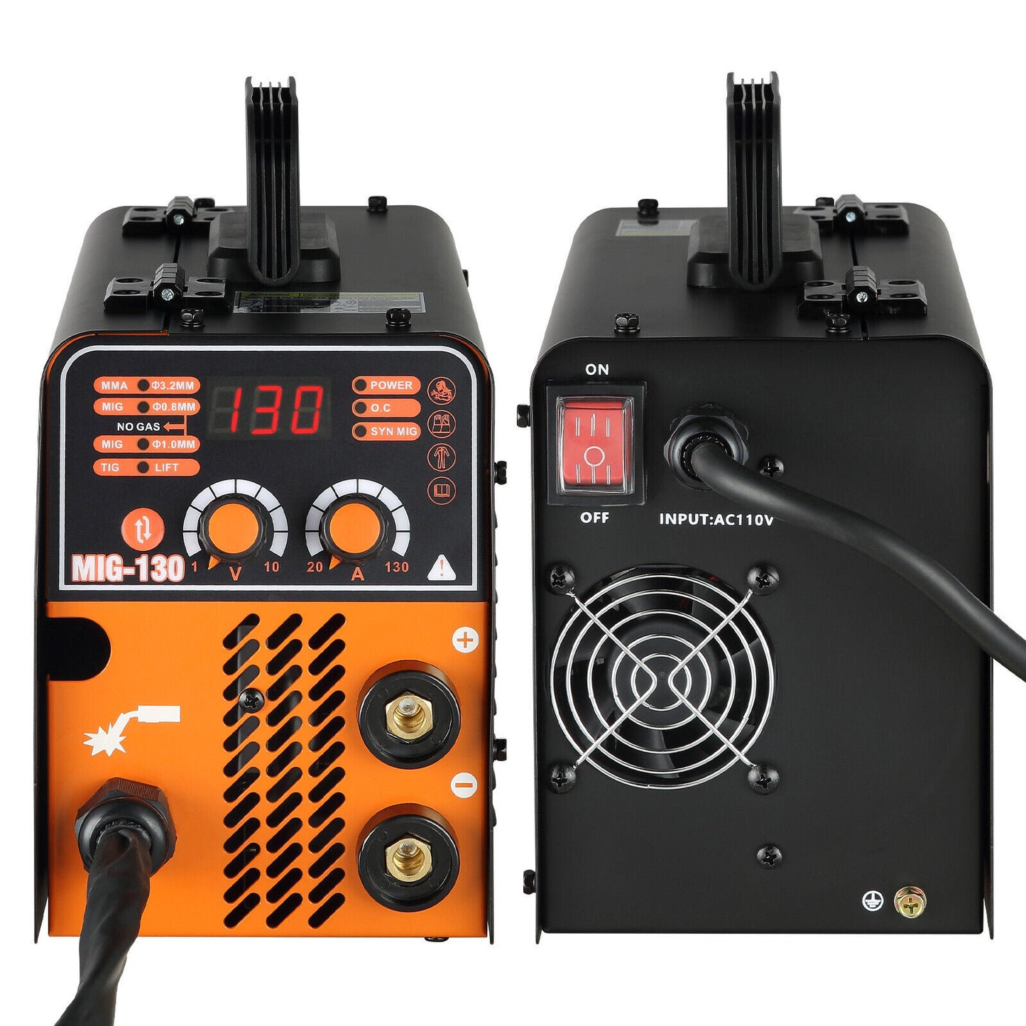 Professional MIG Welder: 130A Flux Core 3 in 1 MMA/MIG/LIFT TIG Welder