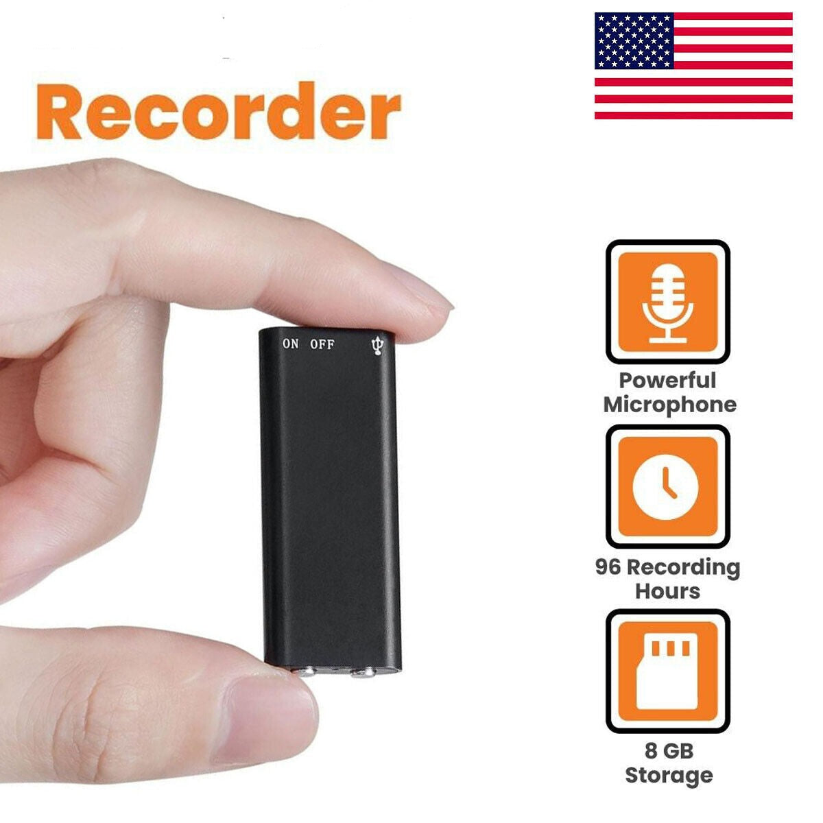 Mini Audio Recorder- Voice Activated (8GB)