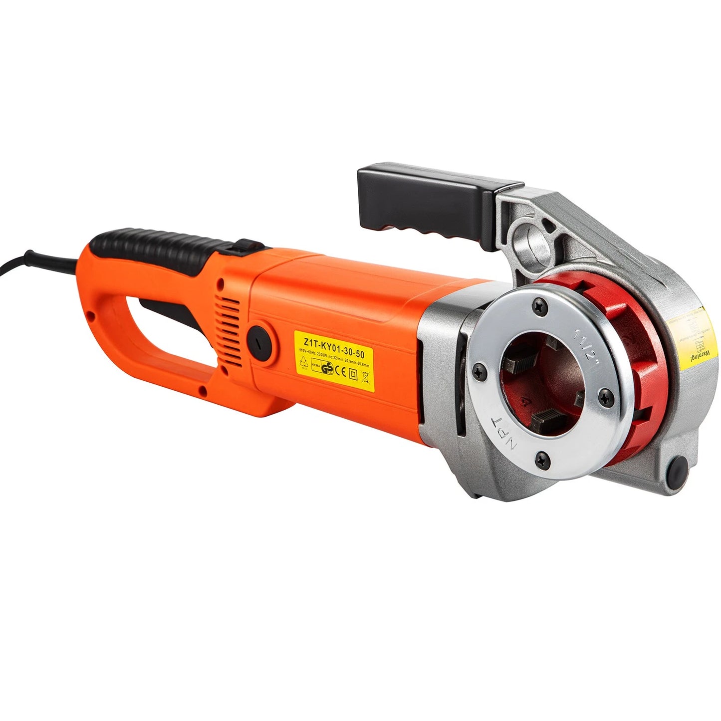 Electric Pipe Threader Machine 1/2”–2” with 6 Dies & Storage Case – 2300W Portable Threading Tool