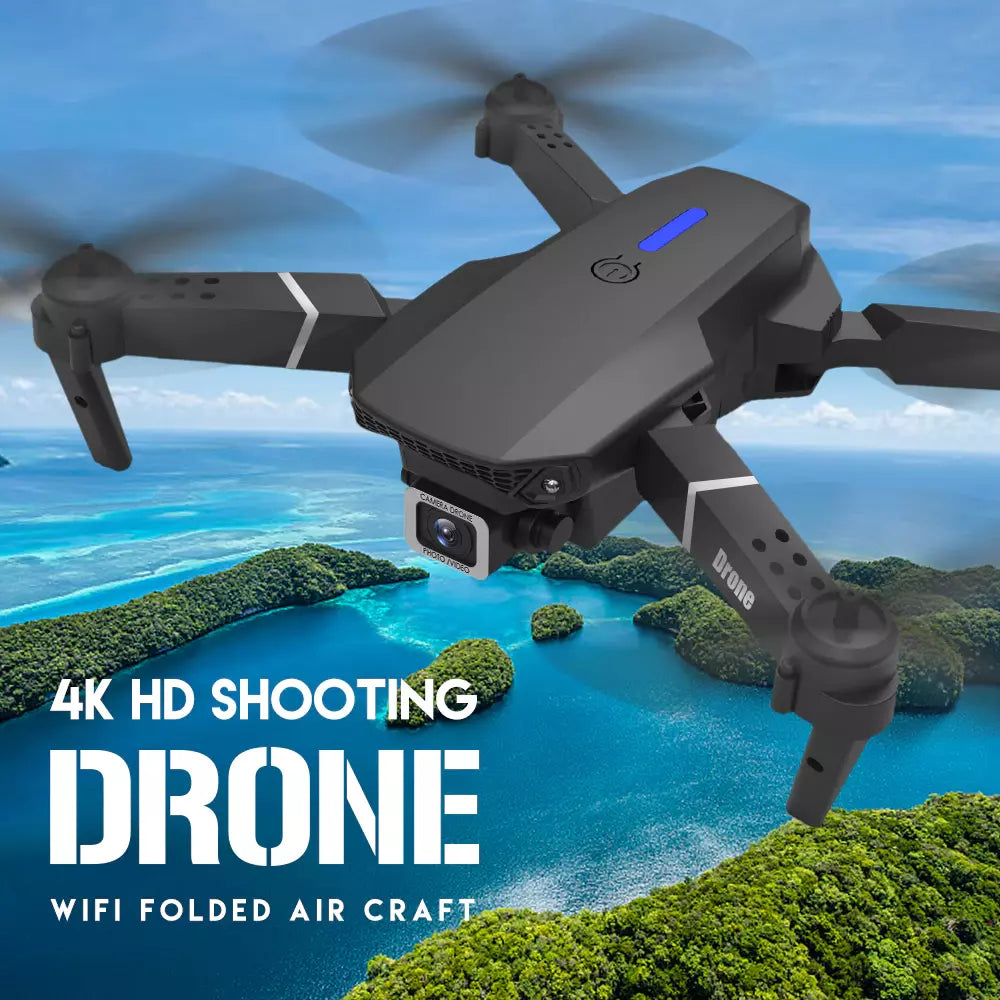 5G 4K Dual-Camera Drone with GPS | Foldable, WiFi FPV, 4 Batteries Included