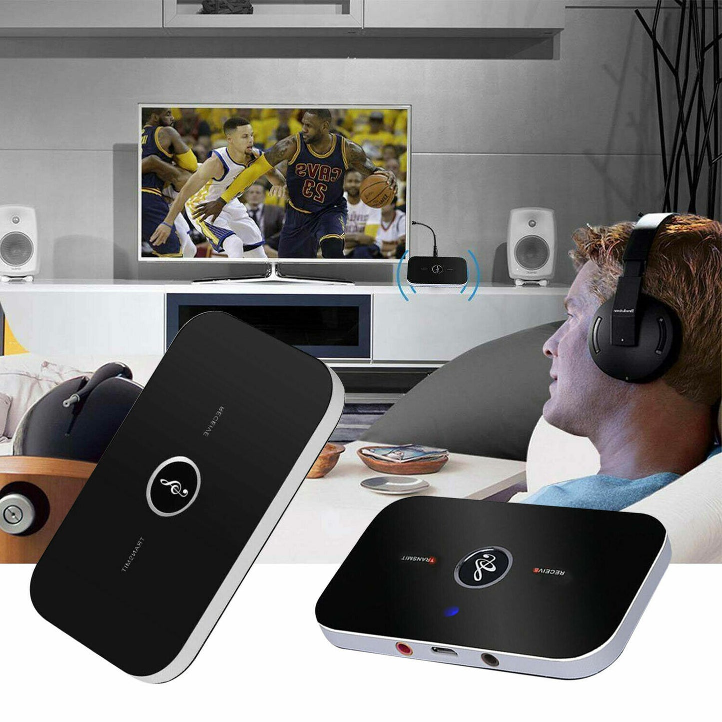 Bluetooth Transmitter & Receiver Wireless Adapter For Home stereos/speakers