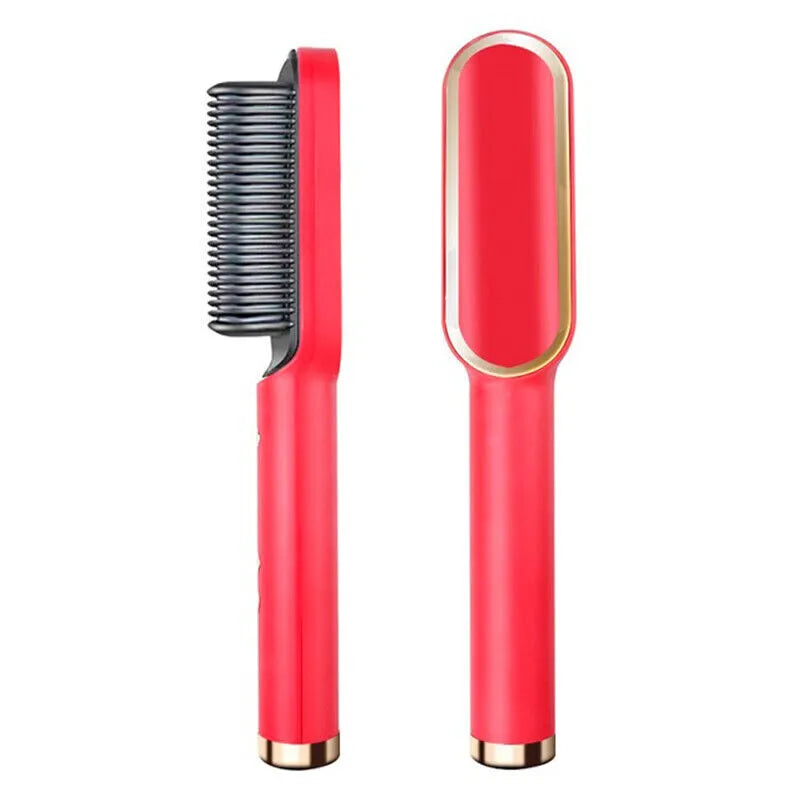 2-in-1 Hair Straightener Comb & Iron