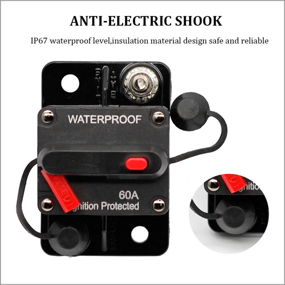 300A Marine-Grade Circuit Breaker | Manual Reset Switch for RV, Boat, Truck, Audio