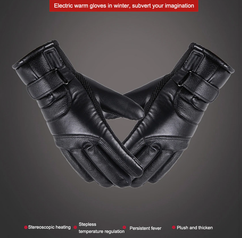 Electric Heated Gloves with Thermal Warming: Windproof for Skiing and Snow Activities (USB-Powered)