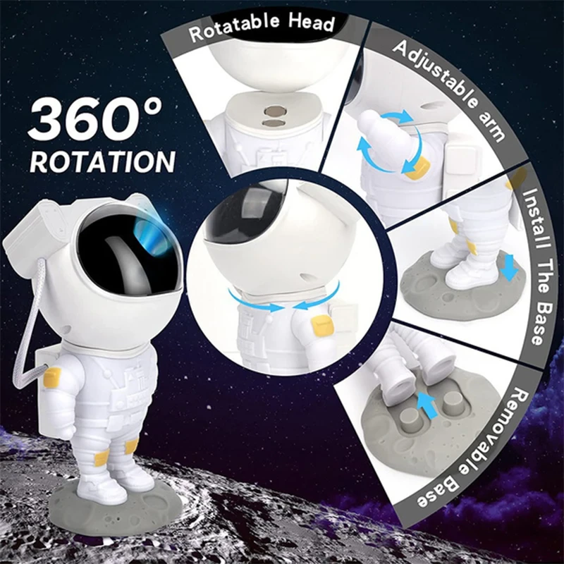 Astronaut Projector Galaxy Starry Sky Night Light