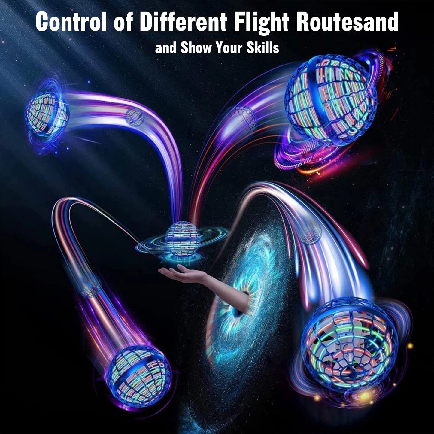 Flying Orb Ball โ LED Boomerang Spinner UFO Toy for Kids & Adults