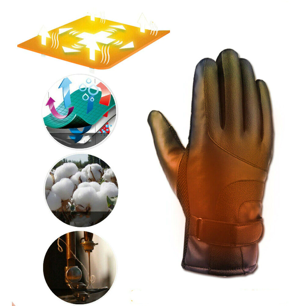 Electric Heated Gloves with Thermal Warming: Windproof for Skiing and Snow Activities (USB-Powered)