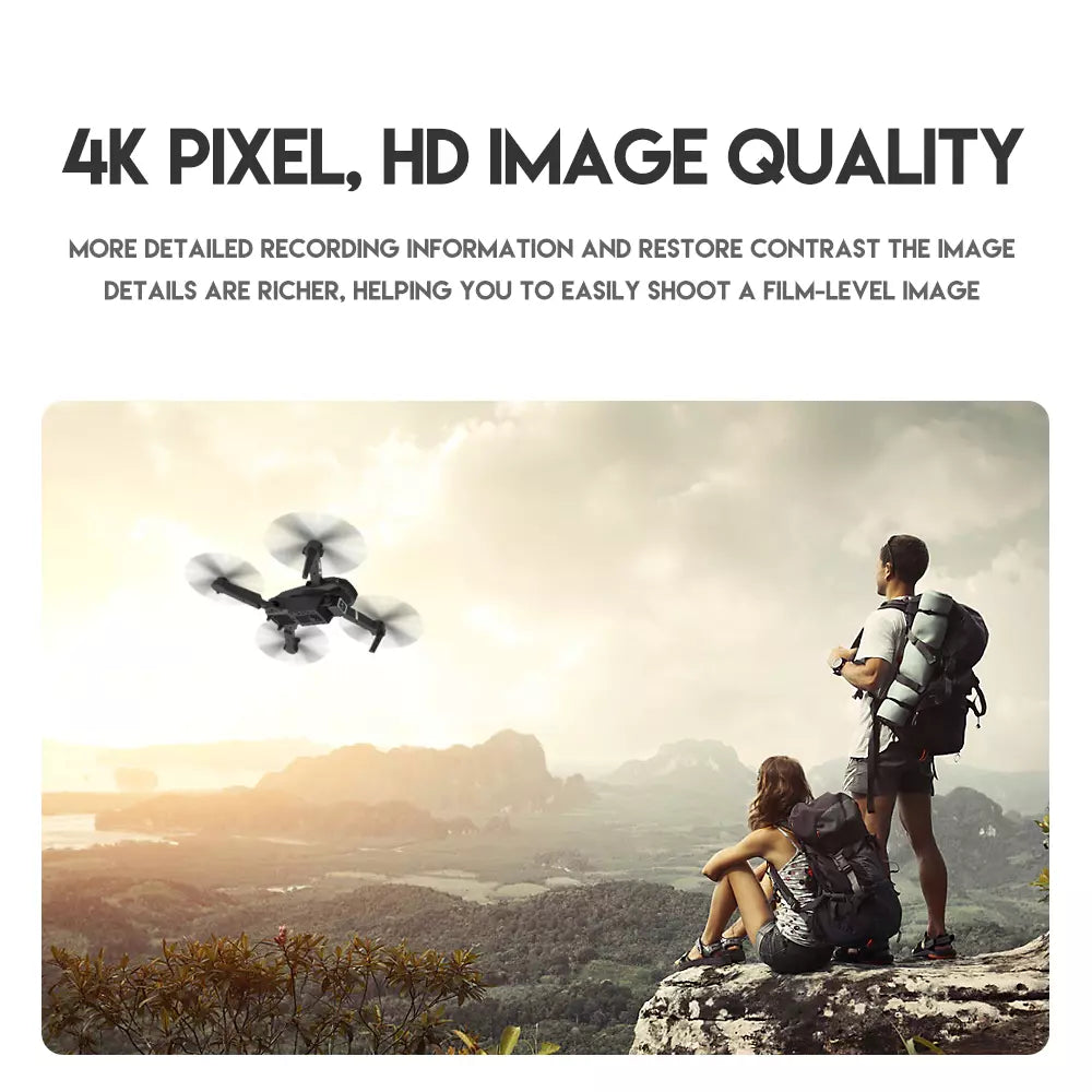 5G 4K Dual-Camera Drone with GPS | Foldable, WiFi FPV, 4 Batteries Included