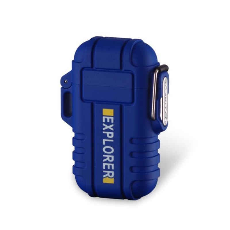 Waterproof Dual Arc Electric Lighter with Flameless Plasma Technology and USB Rechargeable Functionality