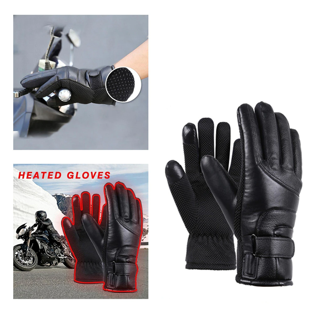 Electric Heated Gloves with Thermal Warming: Windproof for Skiing and Snow Activities (USB-Powered)