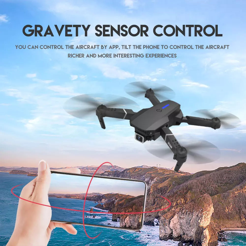 5G 4K Dual-Camera Drone with GPS | Foldable, WiFi FPV, 4 Batteries Included