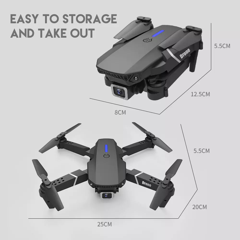 5G 4K Dual-Camera Drone with GPS | Foldable, WiFi FPV, 4 Batteries Included