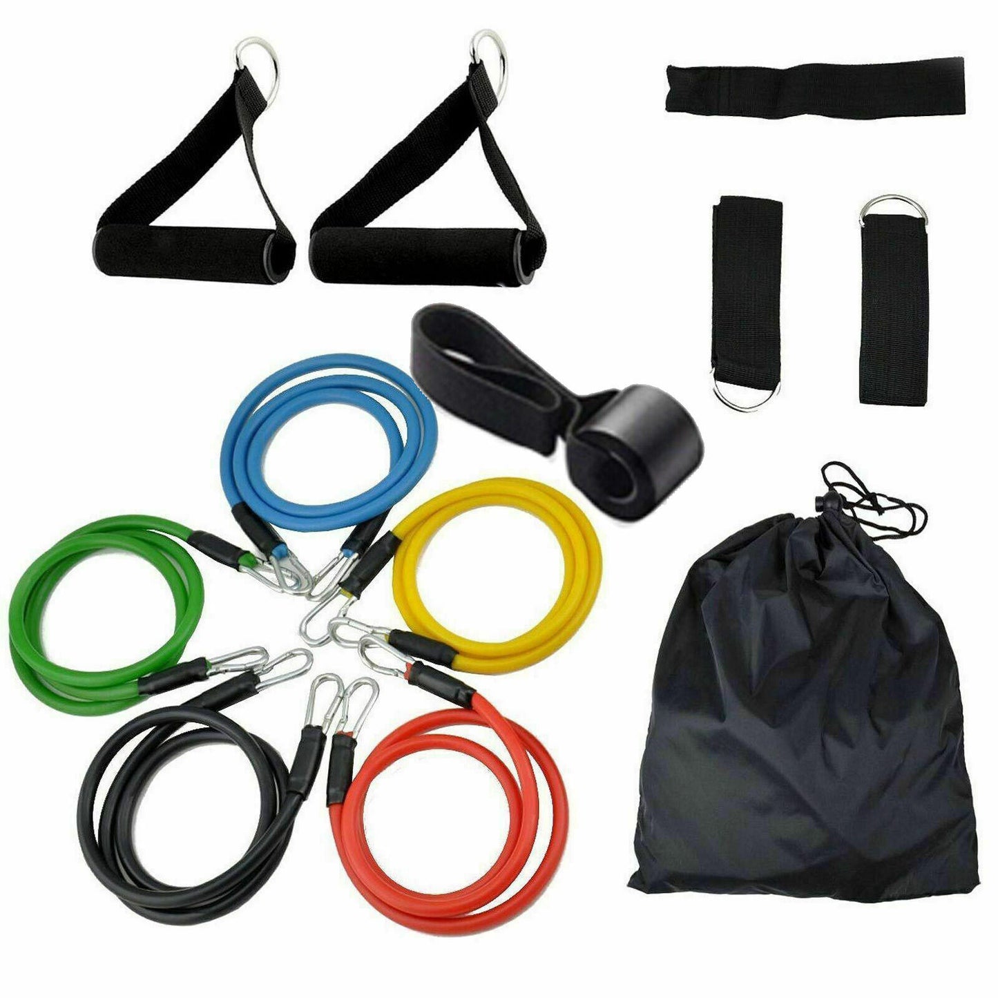 Resistance Band Loop Set Exercise Workout Crossfit Fitness Yoga Pilates