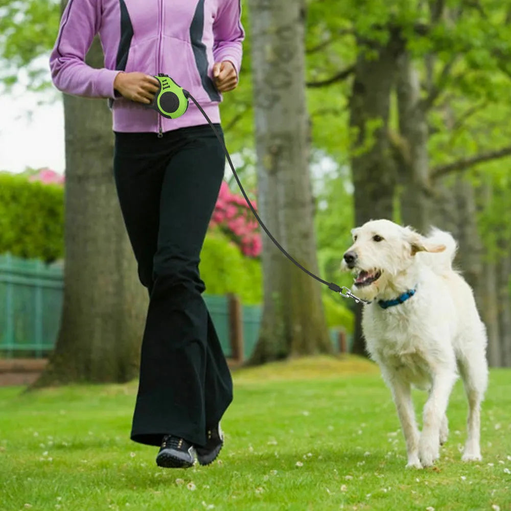 Retractable Dog Leash Pet Collar Automatic Walking Lead Free