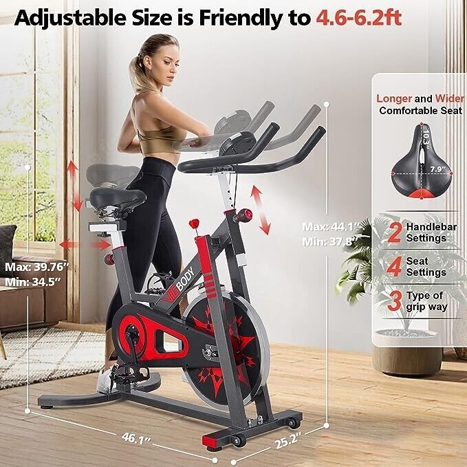 Indoor exercise bike for home fitness