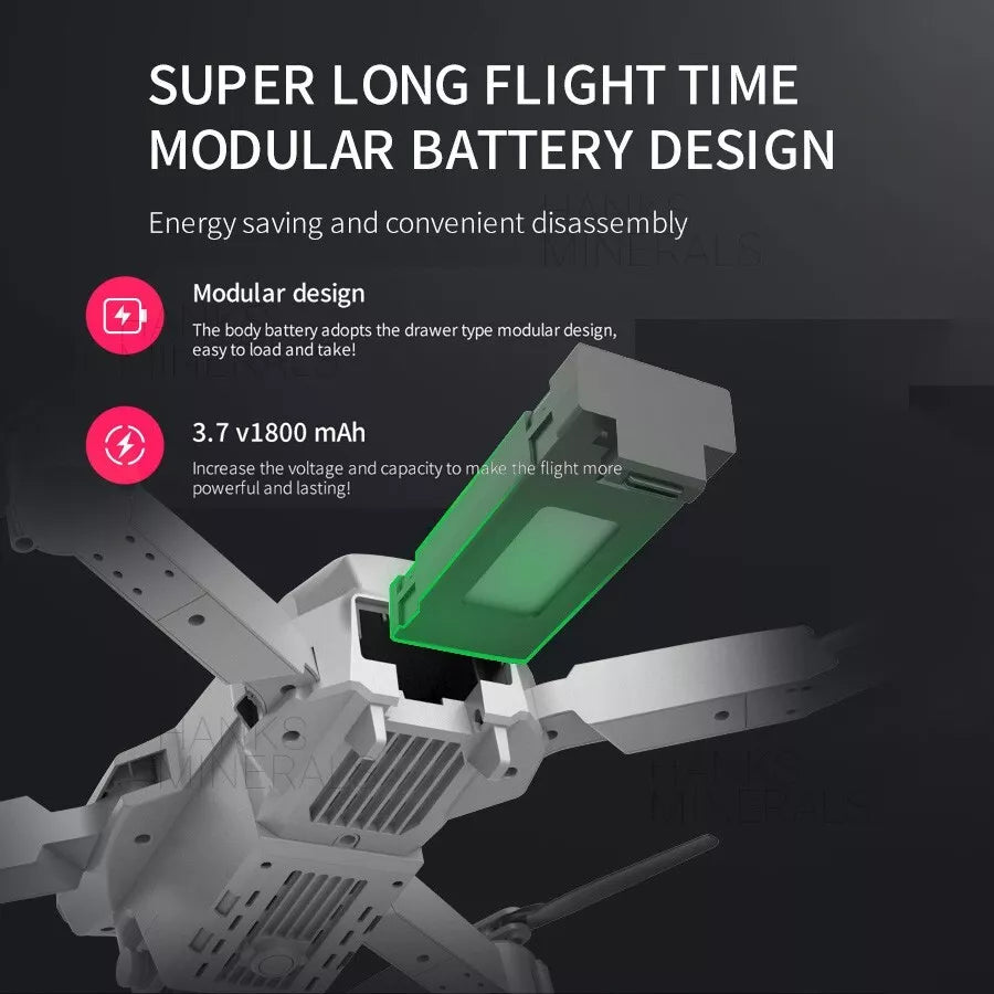 5G 4K Dual-Camera Drone with GPS | Foldable, WiFi FPV, 4 Batteries Included