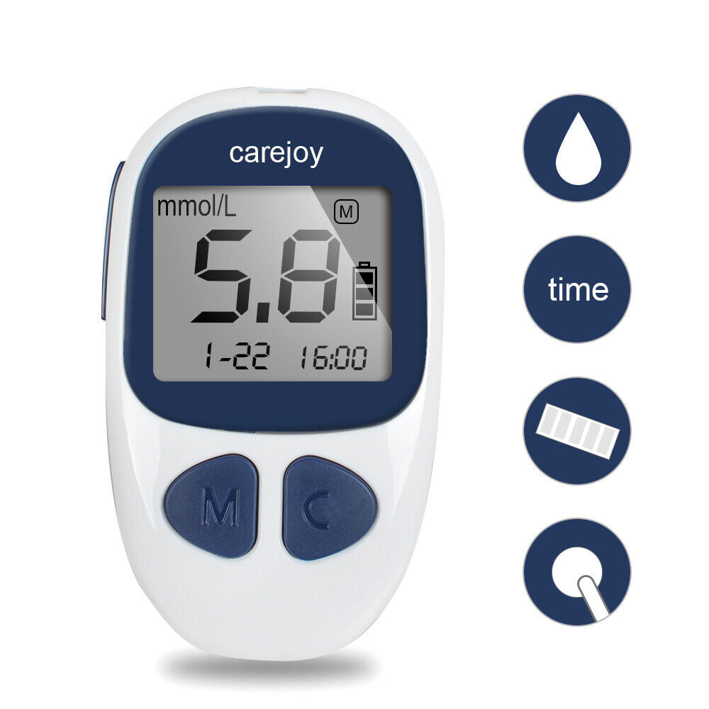 Carejoy Blood Glucose Kit Glucometer Sugar Meter Monitor Diabetes/ test strips