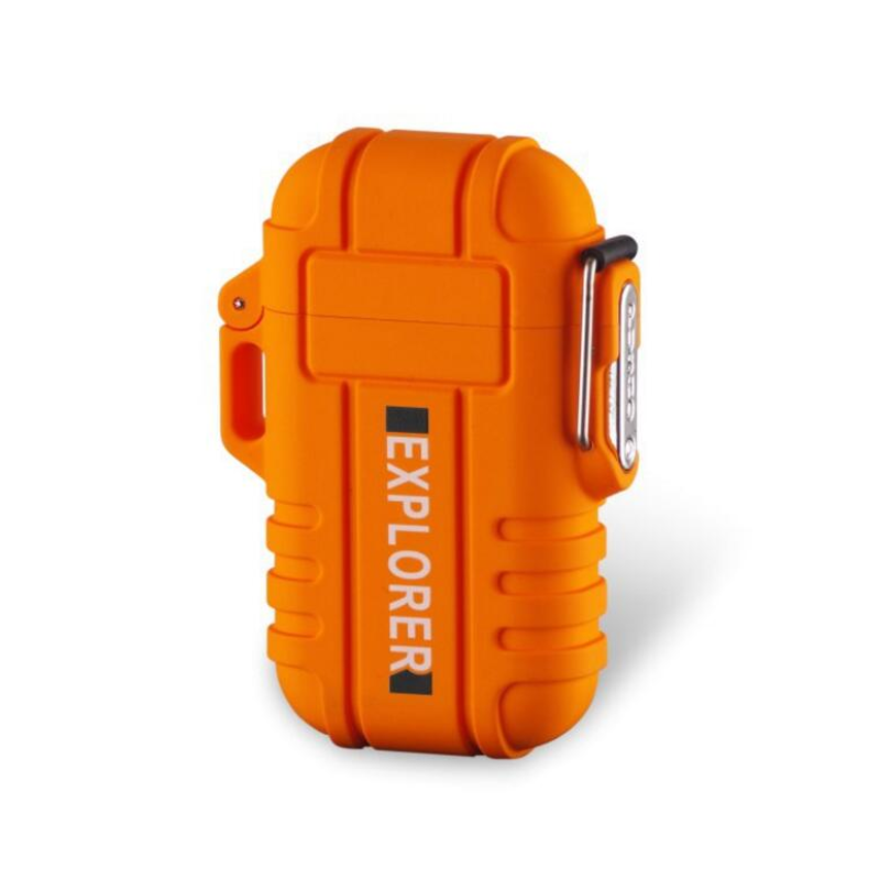 Waterproof Dual Arc Electric Lighter with Flameless Plasma Technology and USB Rechargeable Functionality