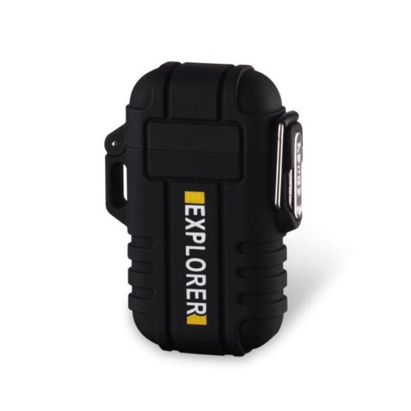 Waterproof Dual Arc Electric Lighter with Flameless Plasma Technology and USB Rechargeable Functionality