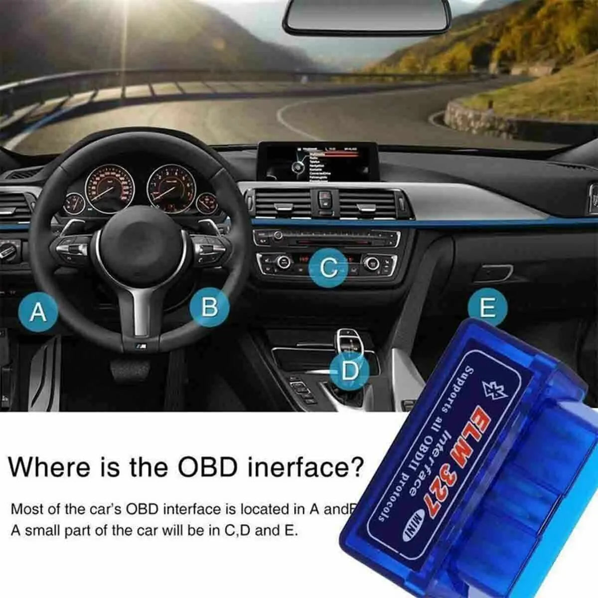 OBD2 Diagnostic Scanner – Real-Time Engine Monitoring & Code Reader (Supports 3000+ Codes)