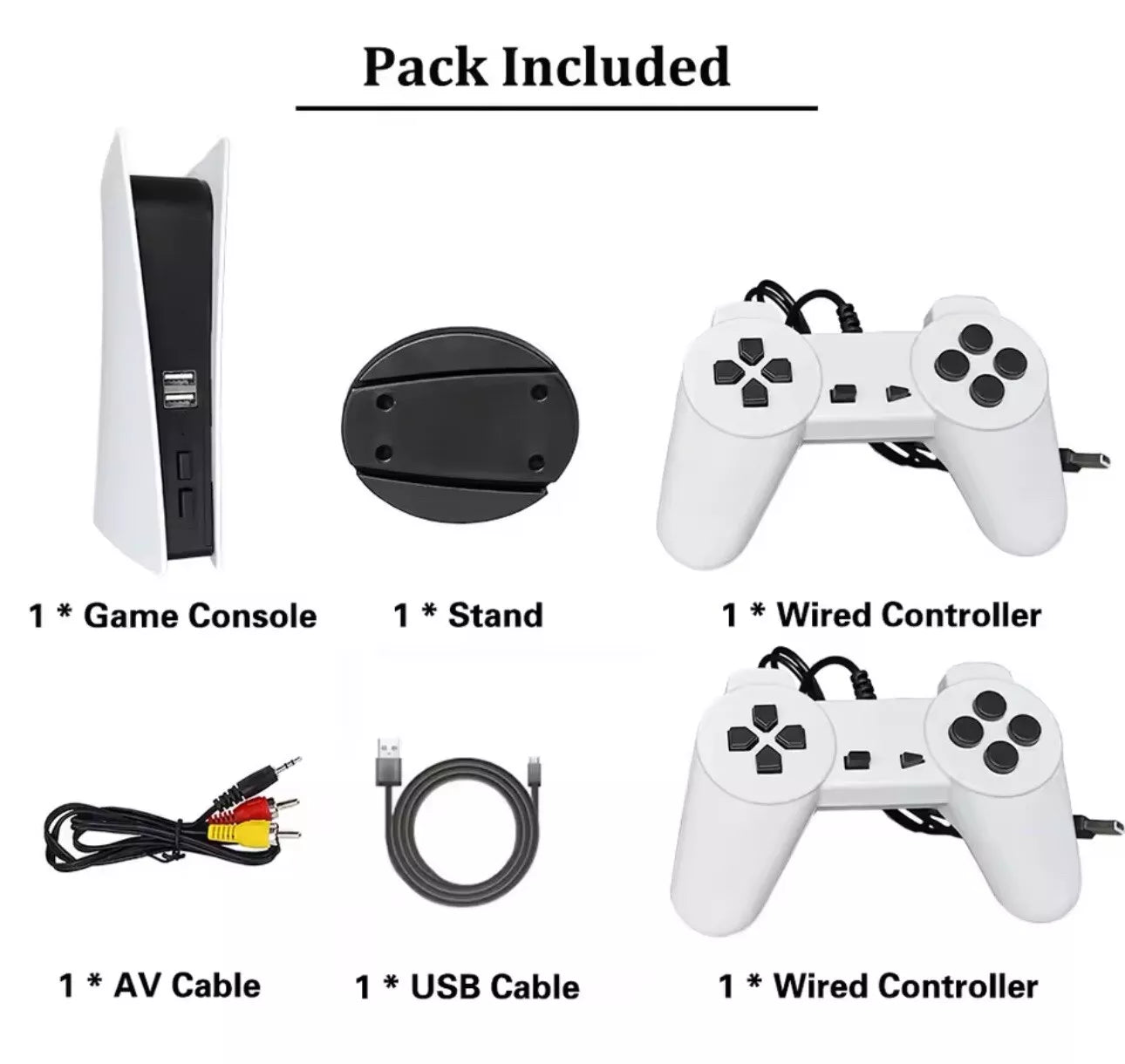 Game Console - 300 Retro Games (USB Wired Game Player)