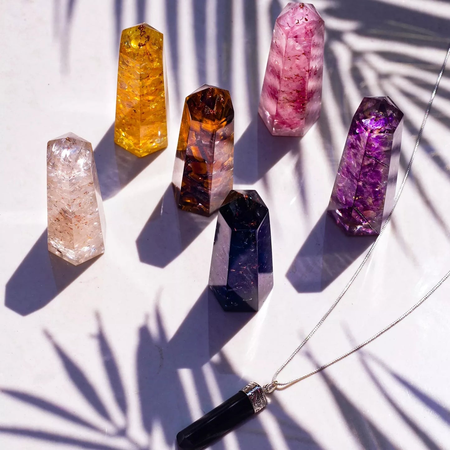 Healing Crystal Wand Set of 6 Orgonite