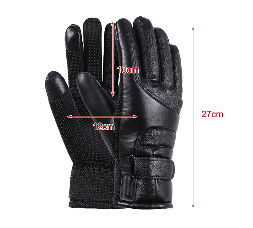 Electric Heated Gloves with Thermal Warming: Windproof for Skiing and Snow Activities (USB-Powered)