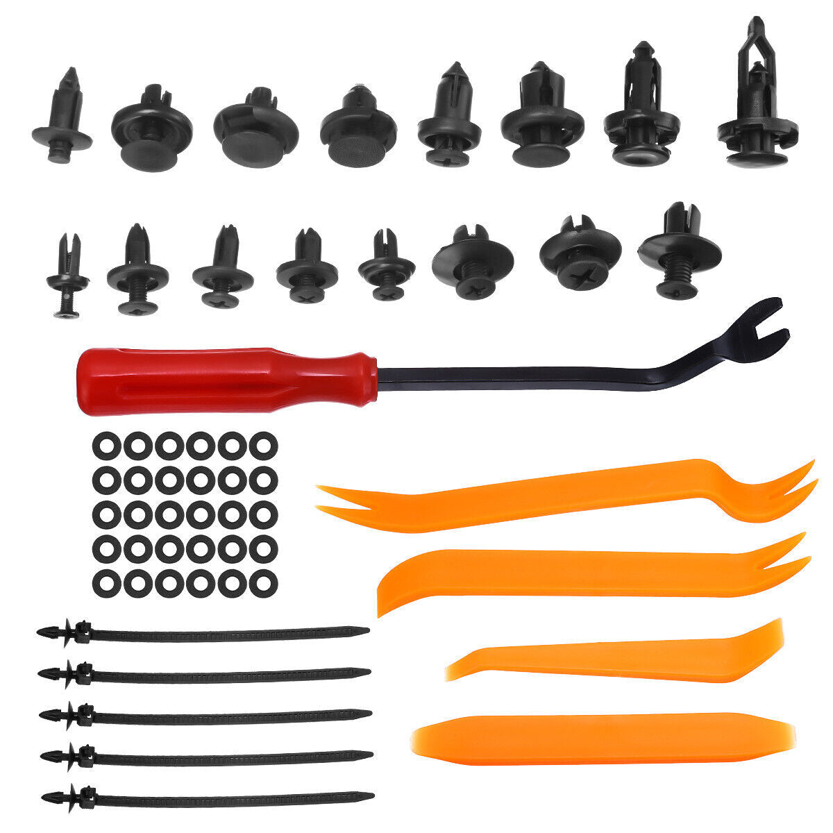 750 Pcs Car Retainer Clips Auto Fasteners Push Trim Clips Pin Rivet Bumper Kit