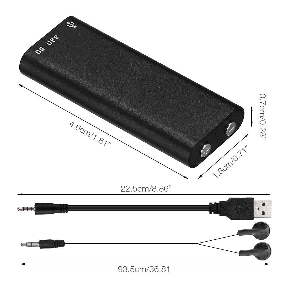 Mini Audio Recorder- Voice Activated (8GB)