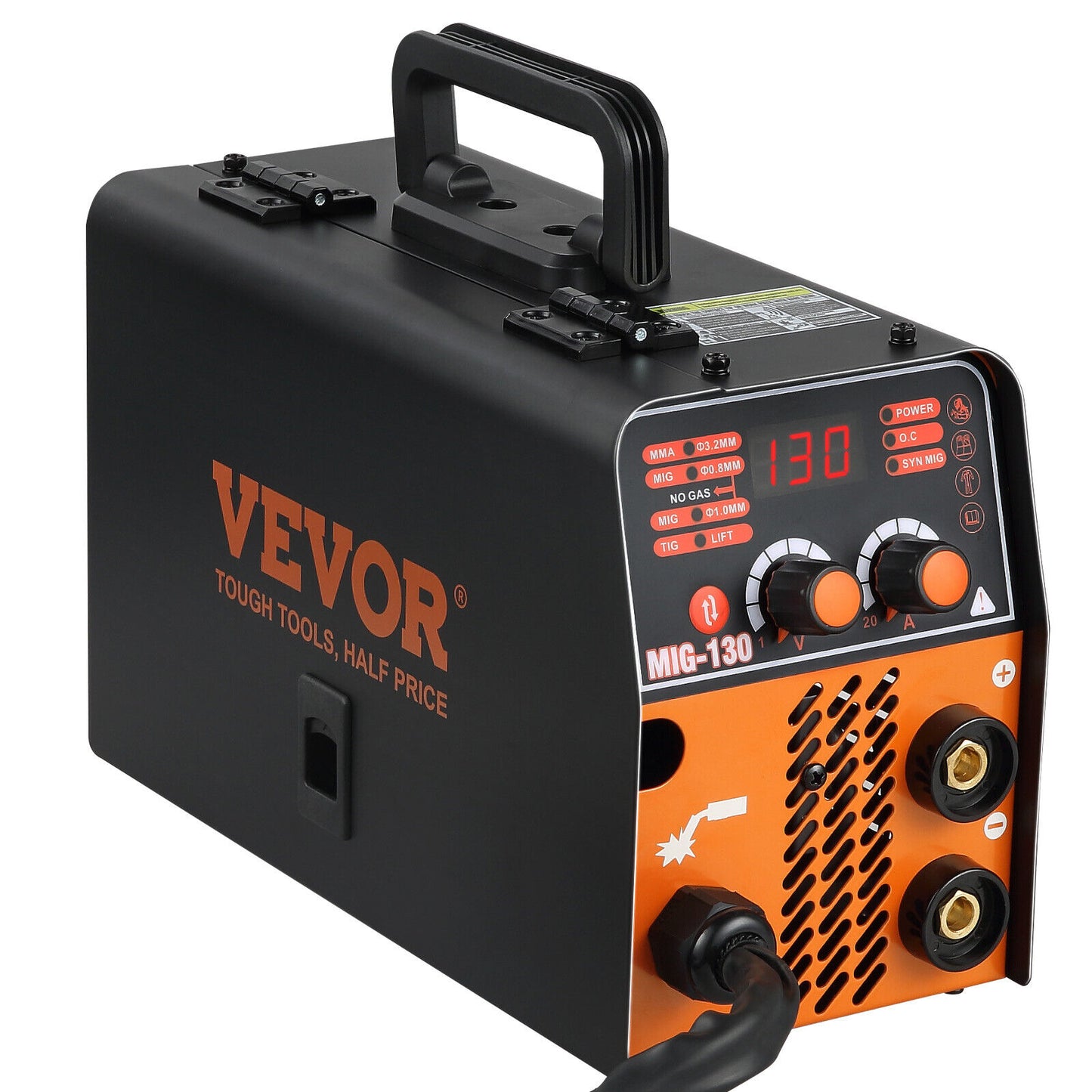 Professional MIG Welder: 130A Flux Core 3 in 1 MMA/MIG/LIFT TIG Welder