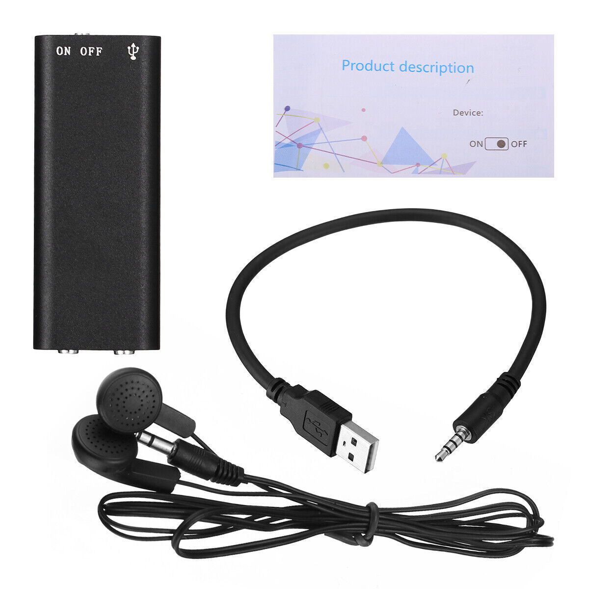 Mini Audio Recorder- Voice Activated (8GB)