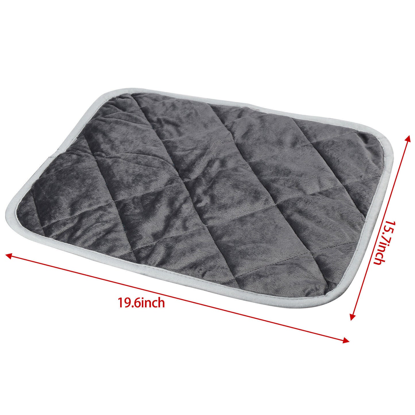 Self-Warming Thermal Mat: Premium Non-Slip Hot Pad for Canine and Feline Beds (Gray)