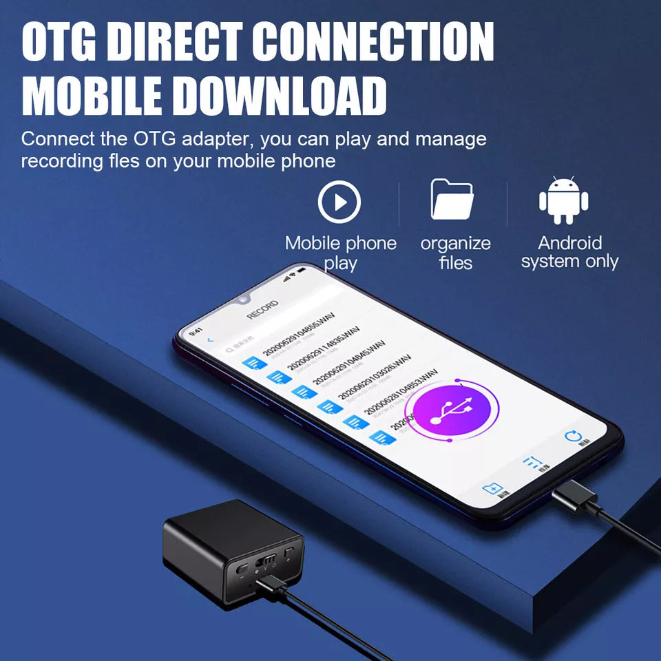 Mini Digital Voice Activated Recorder Audio Recording Device-8/16G