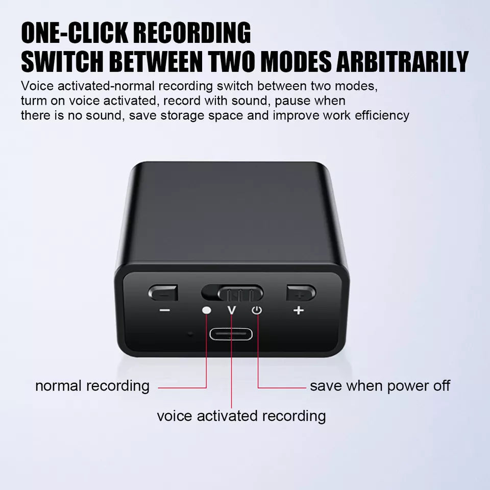 Mini Digital Voice Activated Recorder Audio Recording Device-8/16G