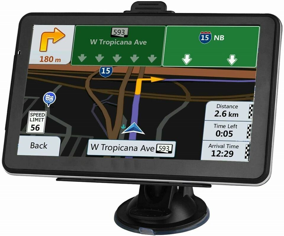 7-Inch Portable Car & Truck GPS Navigator with 8GB Storage and 256MB RAM, Includes Free USA & Canada Maps