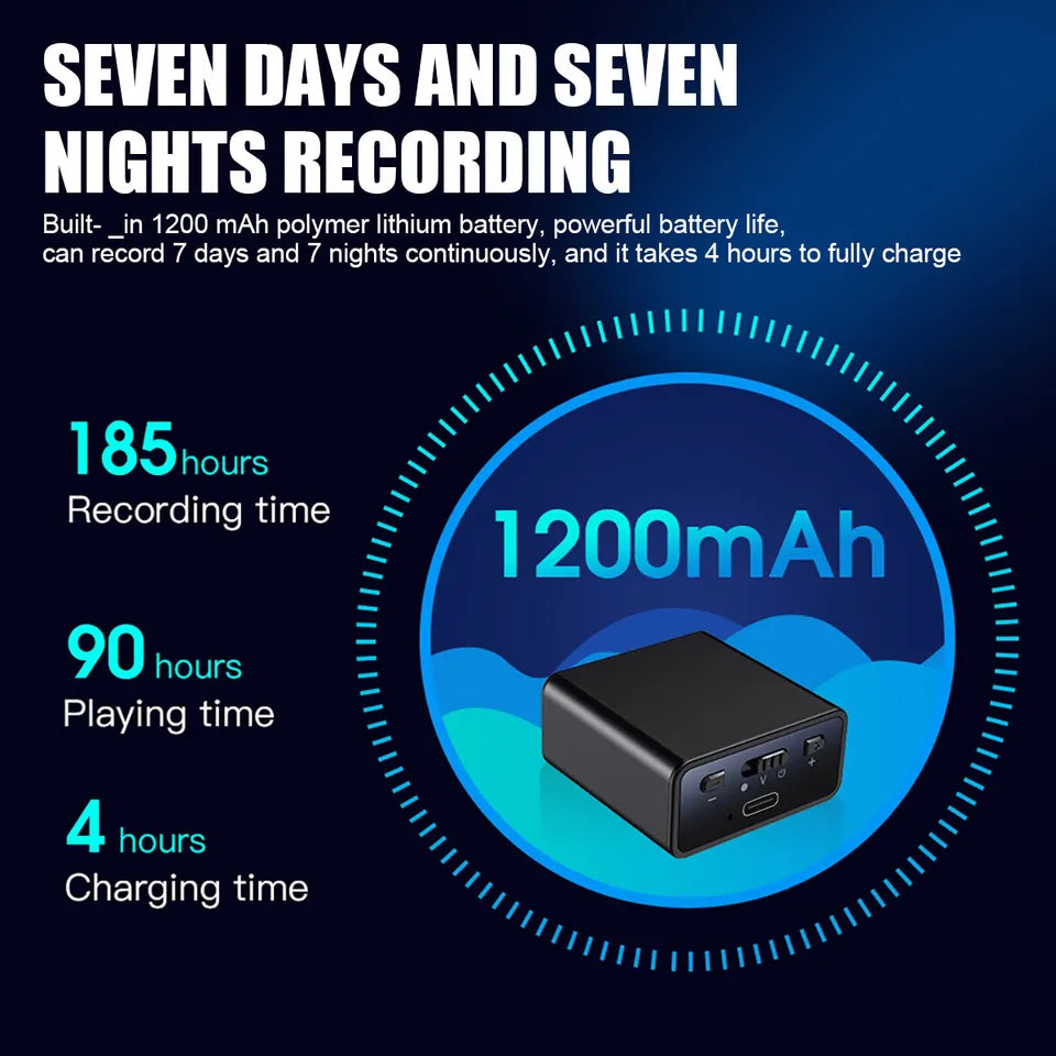 Mini Digital Voice Activated Recorder Audio Recording Device-8/16G