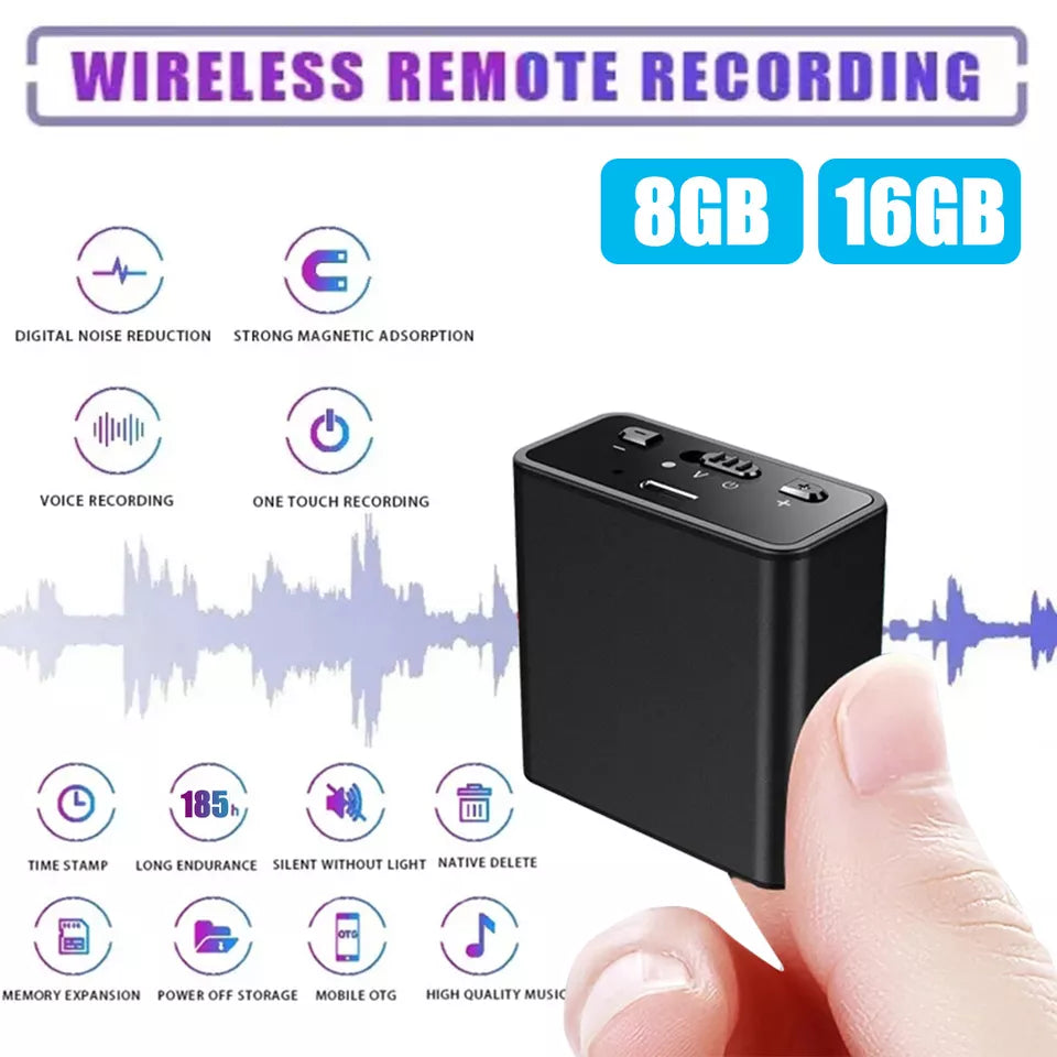 Mini Digital Voice Activated Recorder Audio Recording Device-8/16G