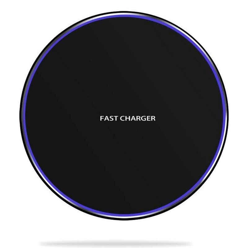 Fast Wireless Charging Pad Dock Compatible with Samsung, iPhone, and Android Cell Phone