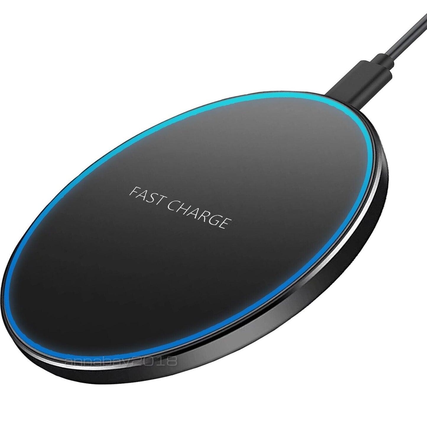 Fast Wireless Charging Pad Dock Compatible with Samsung, iPhone, and Android Cell Phone