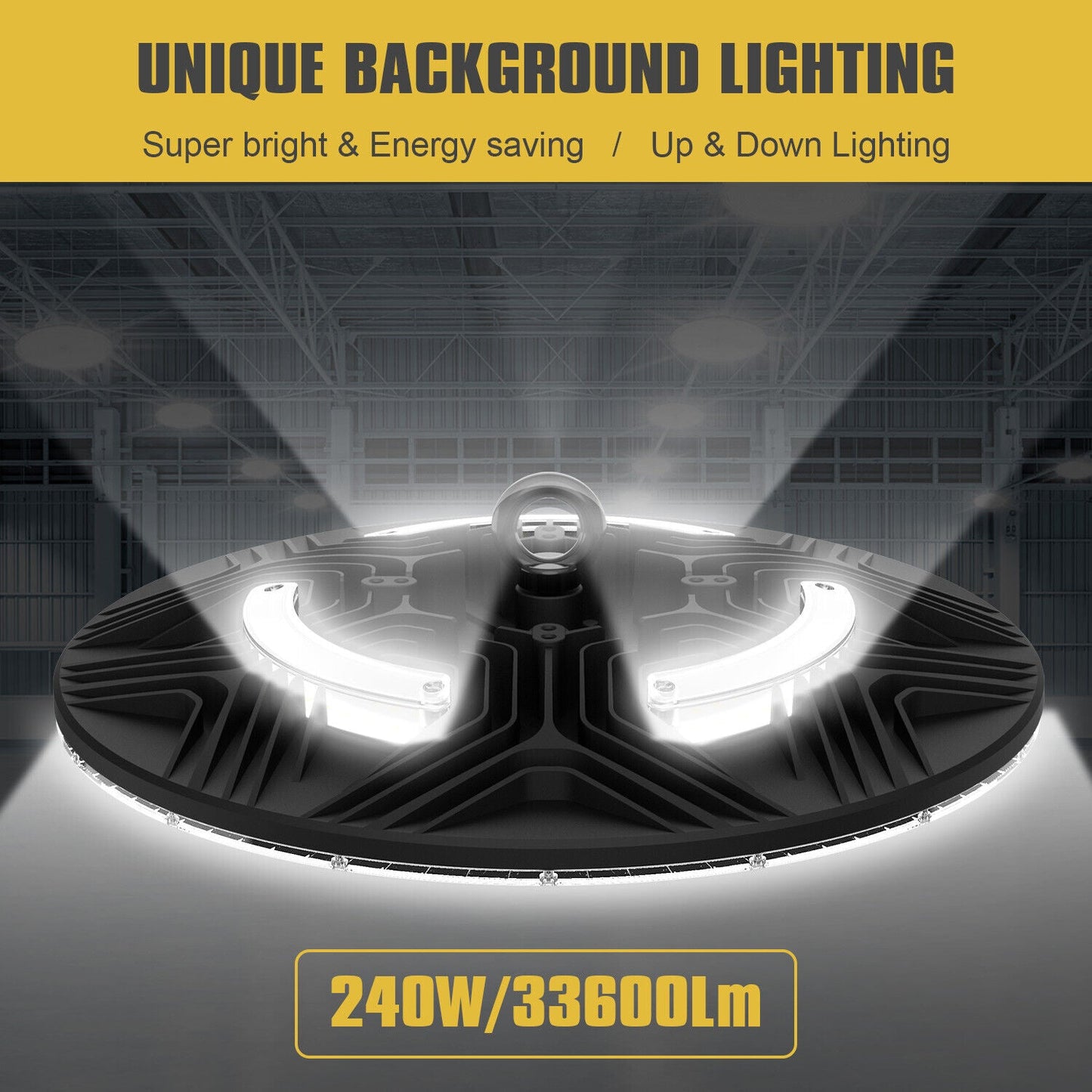 240W Led High Bay Light Factory Warehouse Industrial Shop Light with US Plug