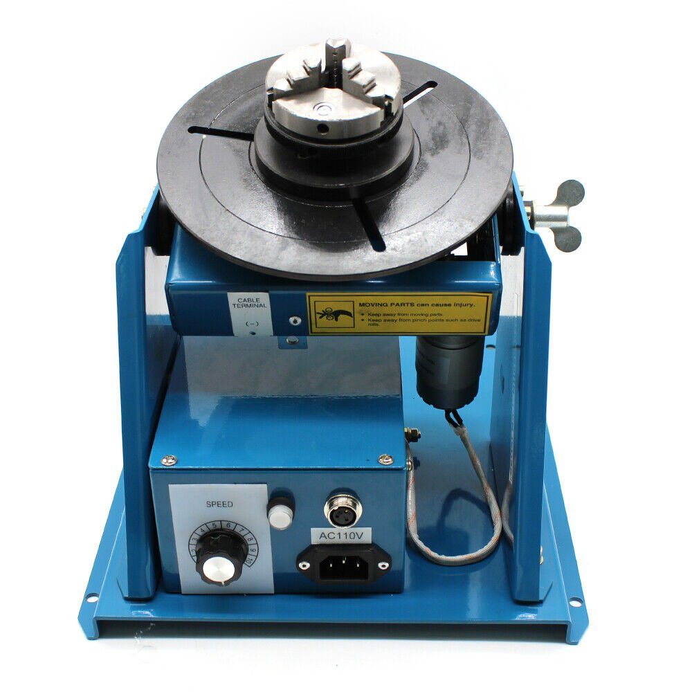 2.5" Rotary Welding Positioner Turntable Table 3 Jaw Lathe Chuck 2-10RPM Tables