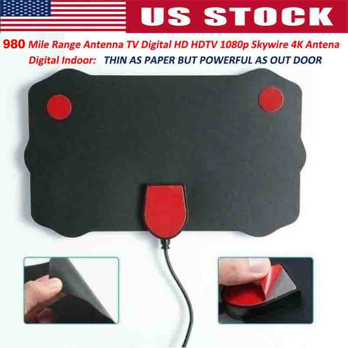 Digital TV Antenna Range Signal Booster Amplifier HDTV Indoor HD 1080P