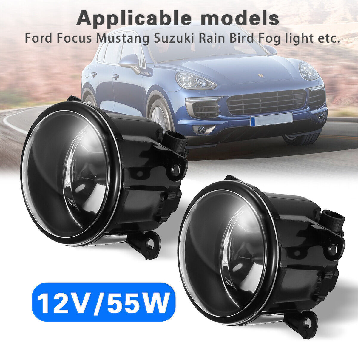 2pcs/Pack Fog Car Light Driving Lamp H11 Bulbs 55W