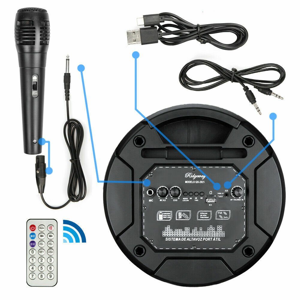 Professional 5000W Portable Bluetooth Speaker with Sub Woofer Heavy Bass