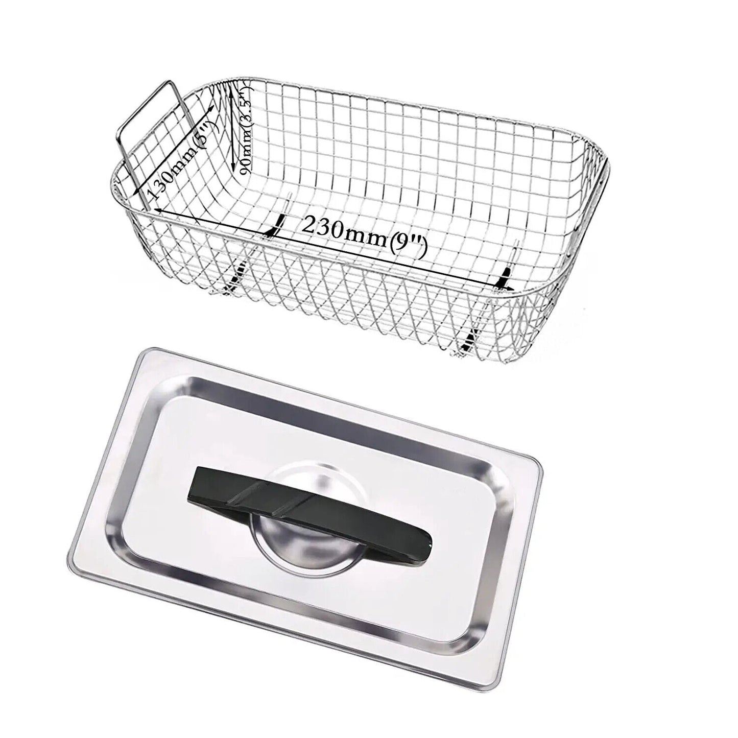3.2L Commercial Ultrasonic Cleaner Industry Heated w/Timer Jewelry Ring Glasses